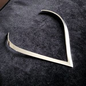 Vintage Stainless Steel Chevron Necklace